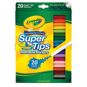 Crayola Washable Super Tips Markers 20Pk