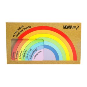 Te Reo Maori Rainbow Blocks
