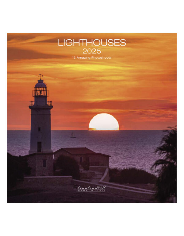 Lighthouses Square 30x30 Calendar 2025