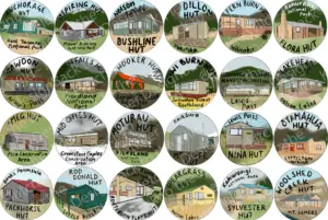 New Zealand Hut Stickers - South Island