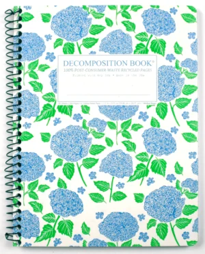 Decomposition Spiral Notebook Ruled Large Hydrangea