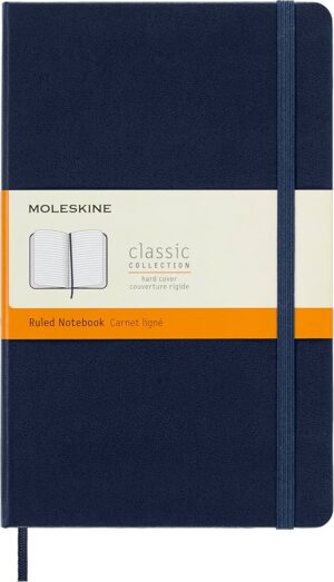 Moleskine Notebook Large Ruled Sapphire Blue Hard