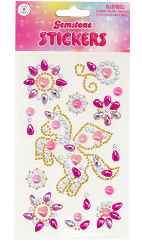 Gemstone Unicorn Stickers