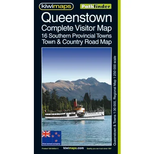 Queenstown Complete Visitor Map: 16 Southern Provincial Towns: Town and Country Road Map
