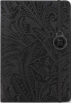 Letts of London Diary Baroque A5 Week to View Black 2026