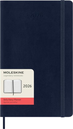 Moleskine Diary 12 Month Daily SC Large Saphire Blue 2026