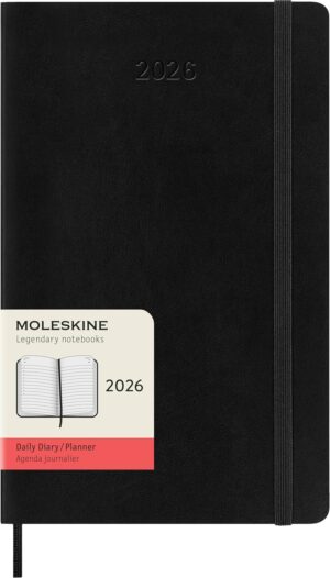 Moleskine Diary 12 Month Daily SC Large Black 2026
