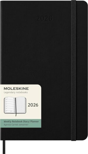 Moleskine Diary 12 Month Weekly Notes HC Large Black 2026