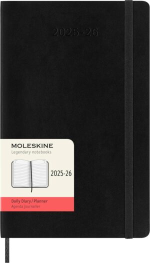 Moleskine Diary 18m Daily Soft Cover Large Black 2025-2026