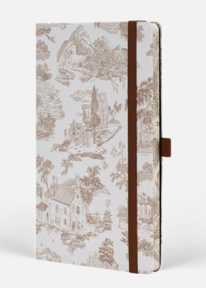 Castelli Notebook Landscapes Mid Ruled Walnut