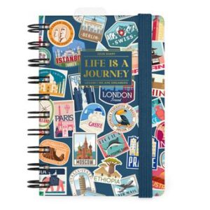 Legami 2026 Daily Spiral Bound Diary Small Travel Stickers