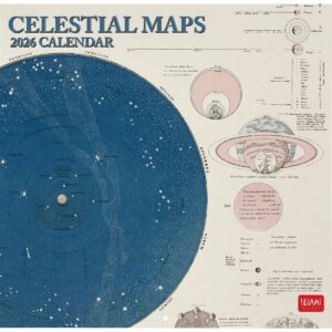 Celestial Maps Legami 2026 Wall Calendar 30 X 29