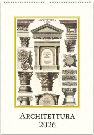 Architettura 2026 Large Art Wall Calendar