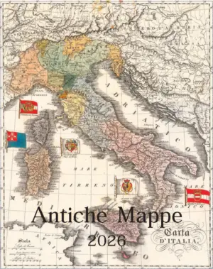 Antiche Mappe 2026 Large Art Wall Calendar