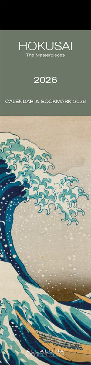 Hokusai Bookmark Calendar 2026