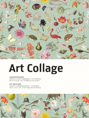 Art Collage Gift Wrapping Book