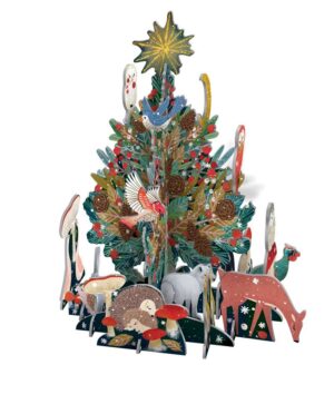 Beneath The tree Christmas Advent Pop and Slot