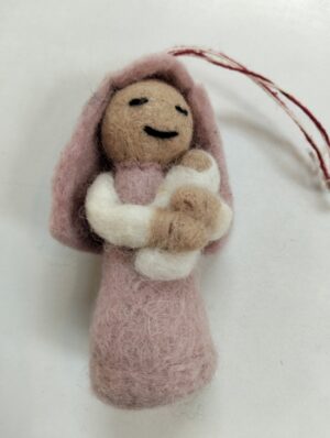 Mary and Baby Felt Decoration