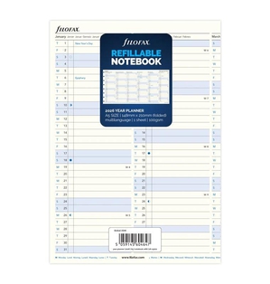 Filofax Refill Year Planner Vertical A5 2026