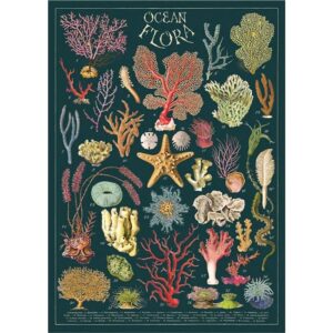 Ocean Flora Vintage Poster Wrap