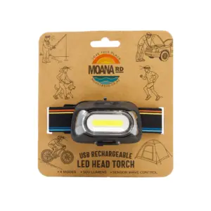 Moana Road LED Head Torch Rechargable