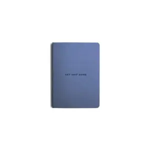 Mi Goals Get Shit Done Minimal NotebookA6 Soft Elemental Blue