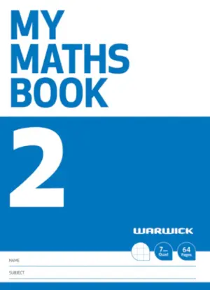 Warwick My Maths Book 2 Unruled 64 Page
