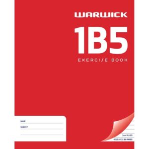 Warwick Exercise Book 1B5 40 Leaf Ruled 7mm 255x205mm (100)