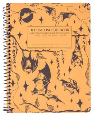 Decomposition Spiral Notebook Ruled Large Bats