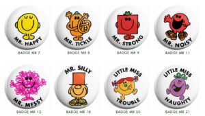 Mr. Men Little Miss Badges
