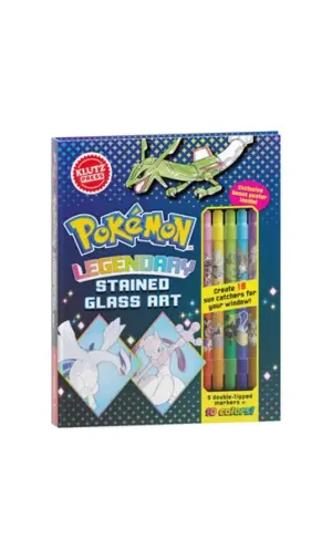 Legendary Pokemon Stained Glass Art