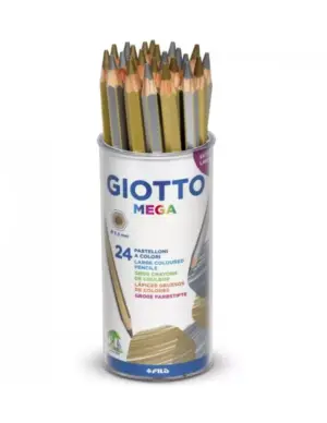 Giotto Mega Pencils Gold and Silver