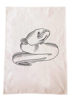 Longfin Eel Tuna Cotton Teatowel