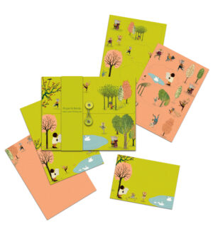 Yoga In the Park Letter Writing Set with Stickers