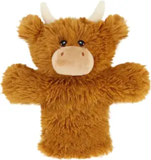Shaggy Cow Hand Puppet