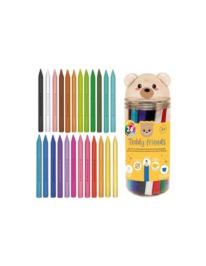 Teddy Friends Colour Pencils With Sharpner Set of 12