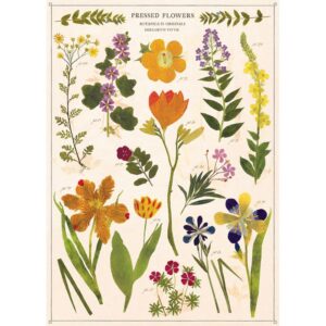 Pressed Flowers Vintage Poster