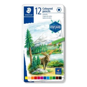 Coloured Pencil Set of 12 in Tin