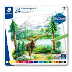Coloured Pencil Set of 24 in Tin