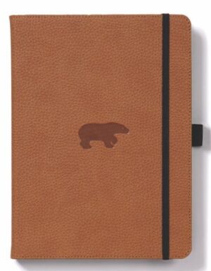 Dingbats Wildlife A6 Pocket Brown Bear Notebook - Plain