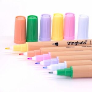 Dingbats Atopen Pastel, Set of 6 Twin Tip Pens