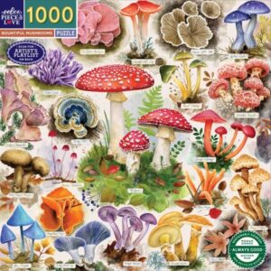 Bountiful Mushrooms 1000 Piece Jigsaw Puzzle