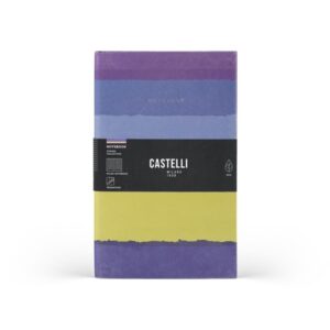 Castelli Notebook Stripes Mid Ruled Blueberry