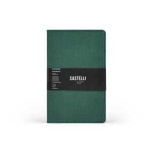 Castelli Notebook Harris Mid Ruled Forest Green
