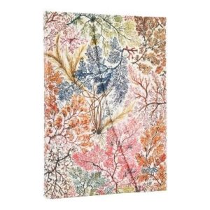 Anemone Midi 12-Month Vertical Hardcover Flexi Dayplanner 2026 (Wrap Closure)