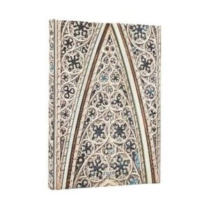 Vault of the Milan Cathedral Midi 12-Month Vertical Hardcover Flexi Dayplanner 2026 (Wrap Closure)