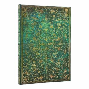 Emerald Flower (Nature's Grace) Grande Unlined Hardcover Journal (Elastic Band Closure)