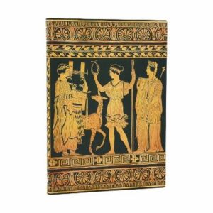 Gathering of Deities (Ancient Greek Pottery) Midi Lined Softcover Journal (Elastic Band Closure)