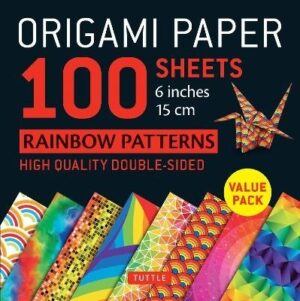 Origami Paper 100 Sheets Rainbow Patterns 6" (15 cm): Tuttle Origami Paper: Double-Sided Origami Sheets Printed with 8 Different Patterns (Instruction