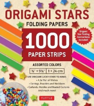 Origami Stars Papers 1,000 Paper Strips in Assorted Colors: 10 colors - 1000 sheets - Easy Instructions for Origami Lucky Stars
